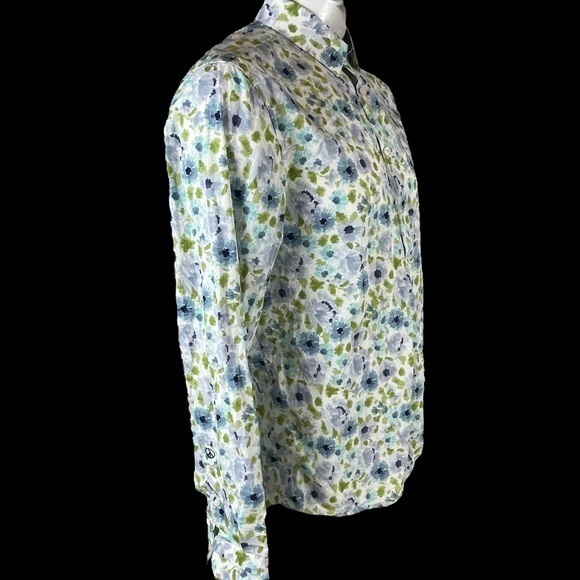John Lennon Button Up Shirt XL Floral Pattern Shirt Long Sleeve T250 - Picture 3 of 11